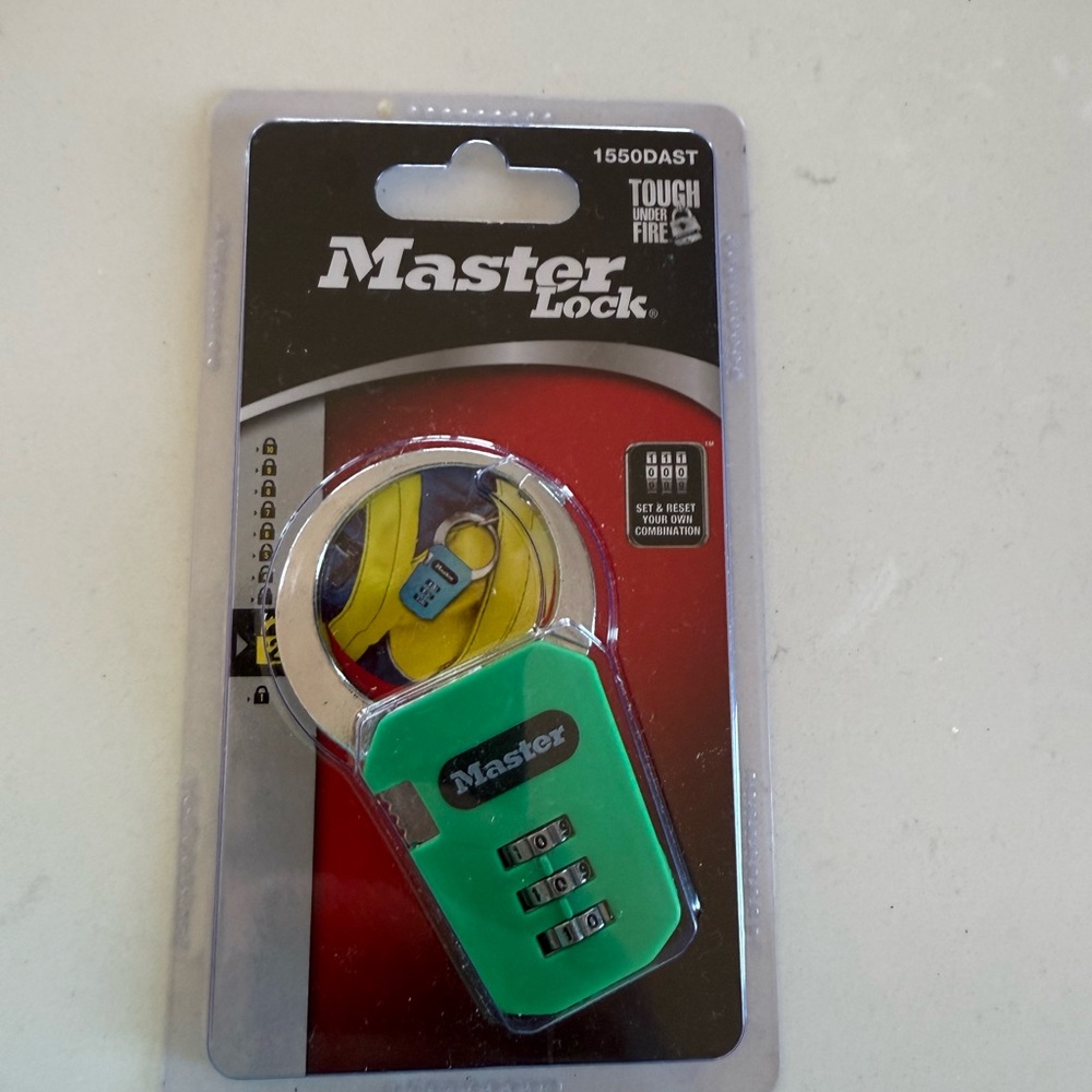 Green Combination Padlock